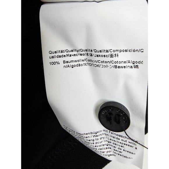 Hugo Boss Regular Fit Size Medium (Euro XL) Mens Black Embroidered Logo Polo - Picture 10 of 13